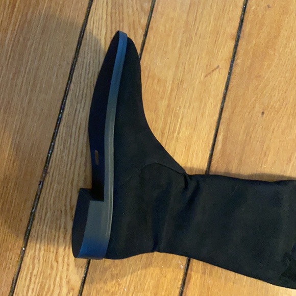 NWT Brand New Stuart Weitzman Black Suede Over-the-Knee Boots 9M - Picture 6 of 8
